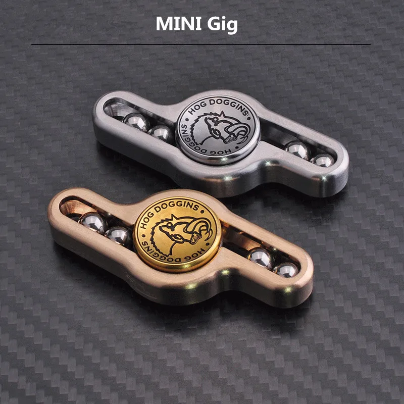Мини нержавеющая сталь латунь красный Медь кабан ручной Спиннер EDC Металл