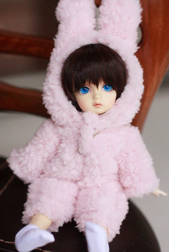 Пижама с милым кроликом розовый костюм животного для куклы BJD 1/6 YOSD 1/4 MSD одежда по