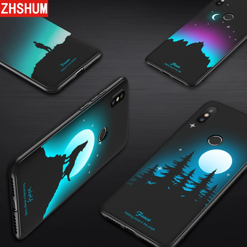3D Touch светящийся чехол для Xiaomi mi A2 6X мягкий силиконовый свечения узор случае