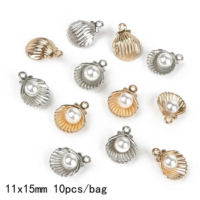 11x15mm Капли масла сплав Мода Морская звезда ювелирные изделия шармы в виде раковины изготовление ручной работы аксессуары DIY браслет серьги кулон - Окраска металла: 11x15mm