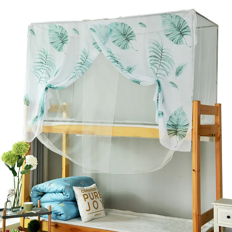 High Density Square Mosquito Net Insect Repellent NET Printed Flamingo Green Leaf Privacy Protection Easy Installation & Carry | Дом и сад
