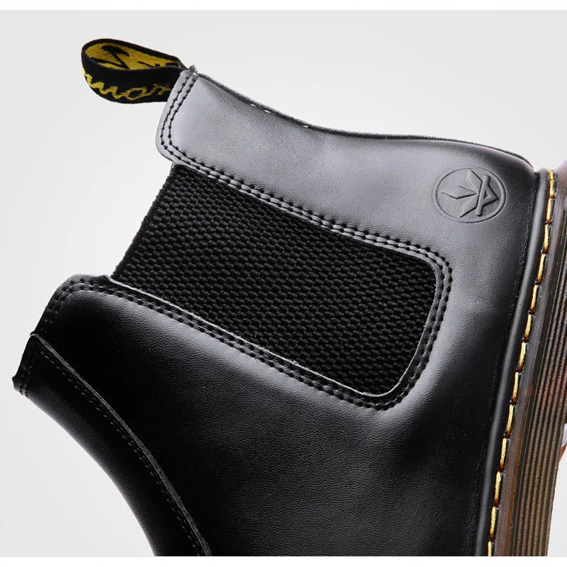 new spring Autumn shoes Men's Chelsea Boots Ankle Big Size Black Red British Style Man Soft Leather Free Shipping | Обувь