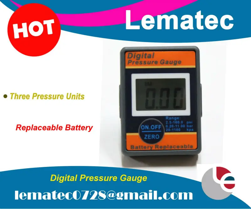 LEMATEC 8 шт. 1/8 дюйма высококачественный цифровой манометр воздушный аксессуар