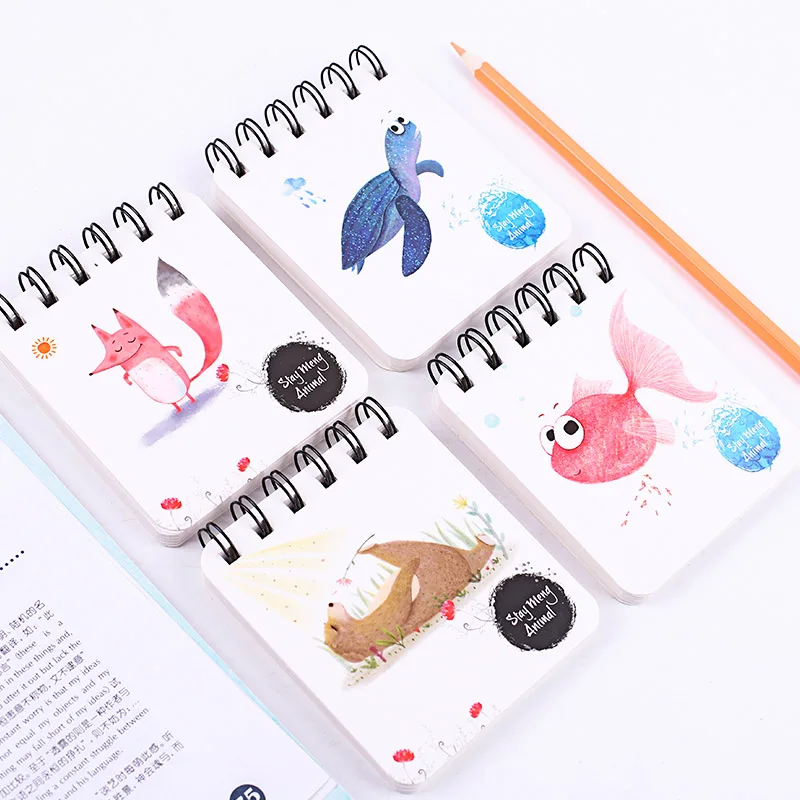 DIY милый каваи цветок девушка катушки эскиз книга мультфильм животных Книга для