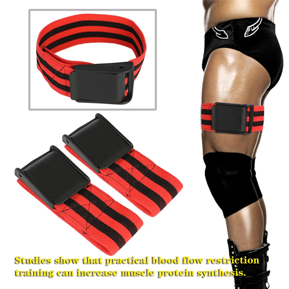 1 Pair BFR Training Fitness Gym Bands Blood Flow Restriction Occlusion Bandage Sports Exercise Bodybuilding Biceps Bands Belts