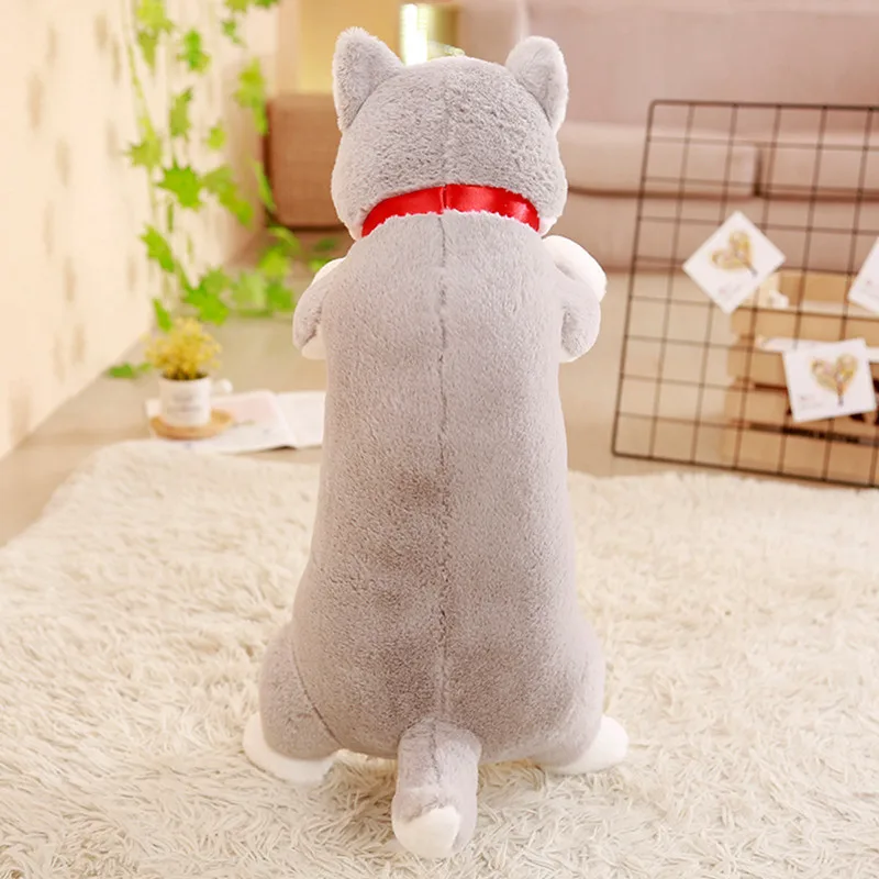 

1PC 60cm Big Size Simulation Husky Dog Animal Plush Doll Kawaii Soft Pillow Doll Kids Toy Cute Dog Toy Children Birthday Gift