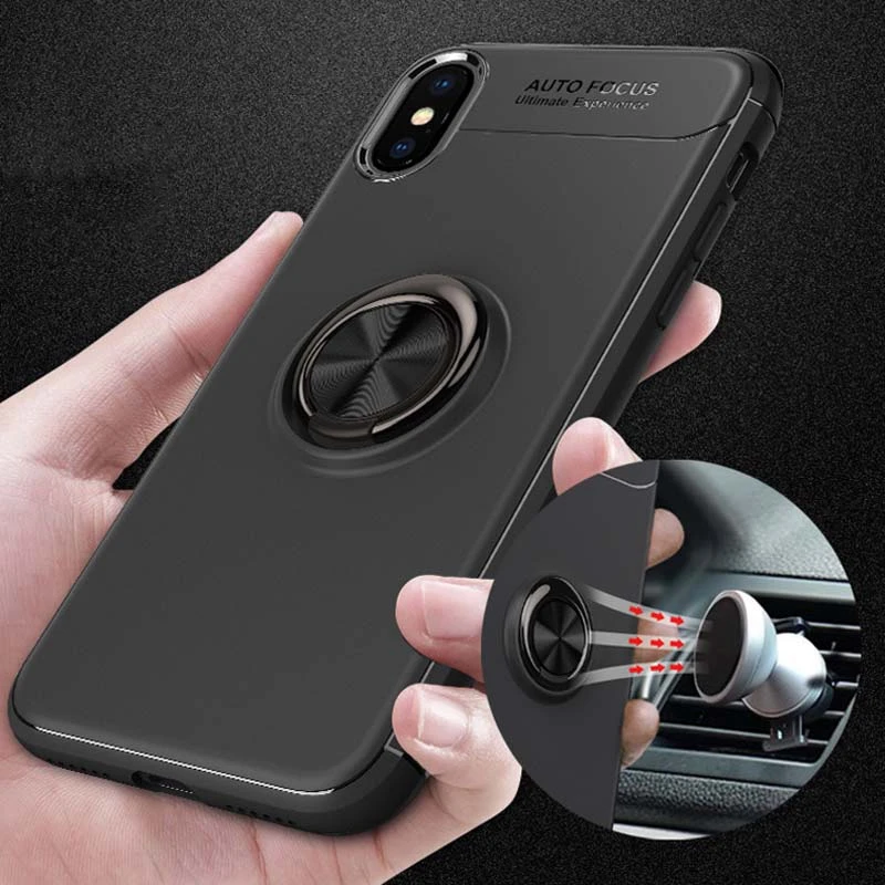 Автомобильный Магнитный чехол для телефона iphone 11 pro 7 8 6 6S Plus Мягкий защитный с