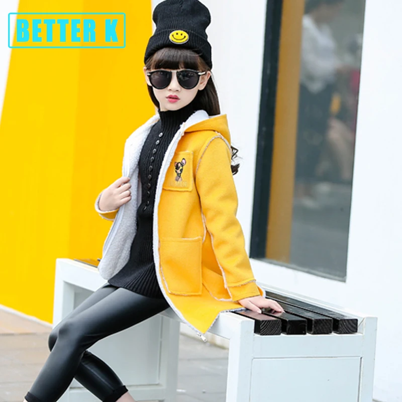 baby girl winter clothes coat 2018 Children Outerwear girls cotton Coat yellow fashion jacket clothing | Детская одежда и обувь