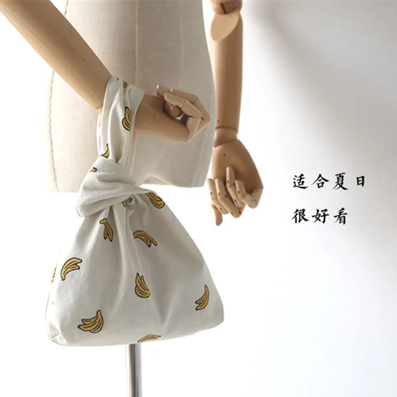 Хлопковая льняная подкладка YILE сумка на запястье Сумка с узлом для ключей