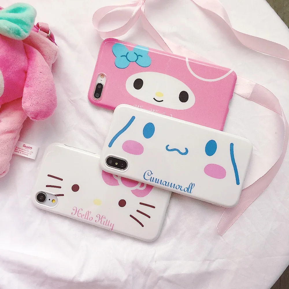 Милый чехол для телефона с героями мультфильмов My Melody iPhone X 6 6s 7 8 Plus чехлы XS XR Max