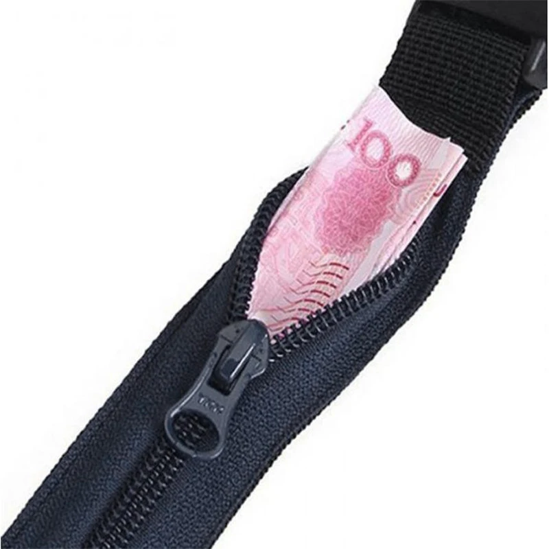 

Quality New Designed Travel Anti Theft Wallet Belt with Secret Compartment Hiding Stash Money Belt waterproof adhesive Belt bag