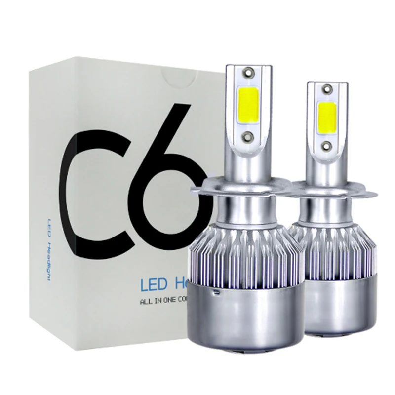 

C6 led Car Headlight H7 LED H4 Bulb HB2 H1 H3 H11 HB3 9005 HB4 9006 9004 9007 9012 72W 8000lm Auto Lamps Fog Lights 12V