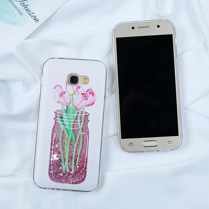 Чехол для Samsung Galaxy A8 Plus A5 A7 2018 S8 S9 S10 S7 Edge J5 J7 J3 A3 2016 2017 силиконовый чехол с жидким