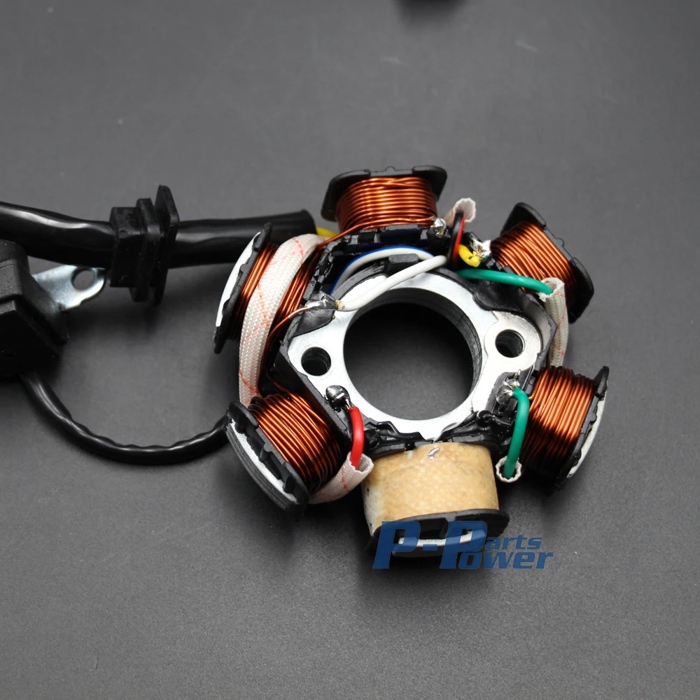 Магнитный статор 6 катушек GY6 125cc 150cc скутер вездеход питбайк картинг насадка ZNEN