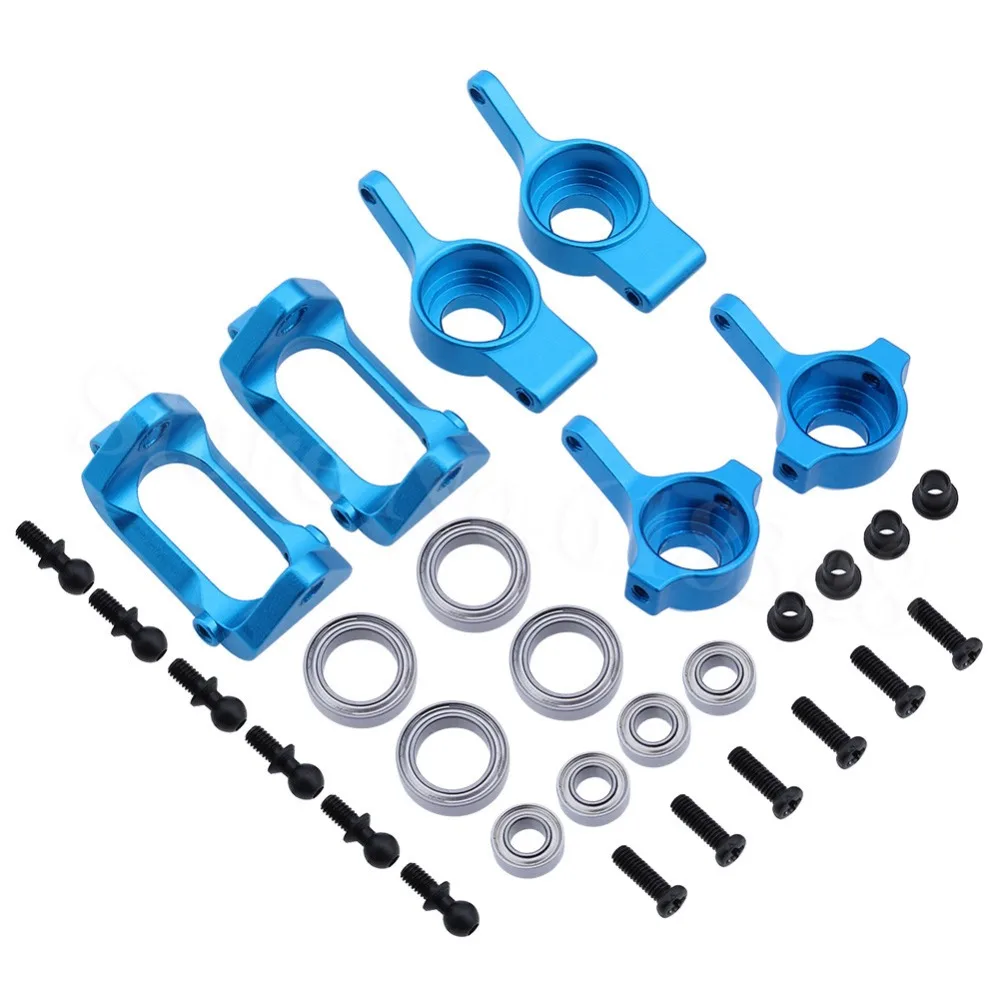 

Aluminum Front Rear Steering Hub Base C Carrier Knuckle Upgrade Kit For Wltoys A959 A949 A969 A979 K929 1/18 RC Car