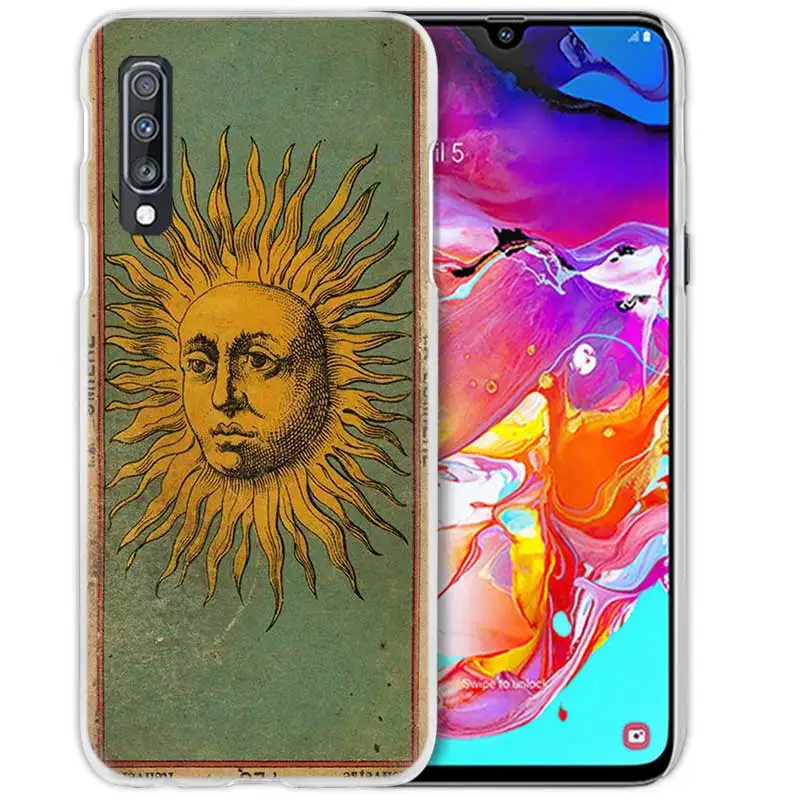 01 Таро карты чтения чехол для samsung Galaxy A50 A70 A20e A60 A40 A30 A20 A10 A8 A6 плюс A9 A7 Жесткий ПК чехол для телефона чехол для нового IPad - Цвет: 01