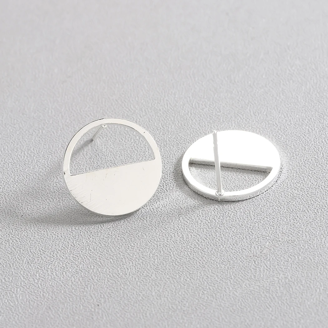 Cxwind 2019 New Circle Earring Korean Earrings For Women Trendy Half Moon Round Statement Jewelry Girl oorbellen | Украшения и