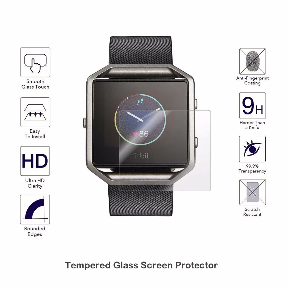 9H закаленное стекло ЖК экран Защитная пленка для Fitbit Blaze|lcd u600|lcd odometerglass bottle with cork