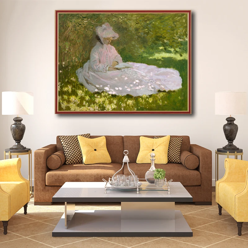 OUYIJIA Monet 5D DIY пейзаж Медвежья цветок масляная живопись Алмазная вышивка картина