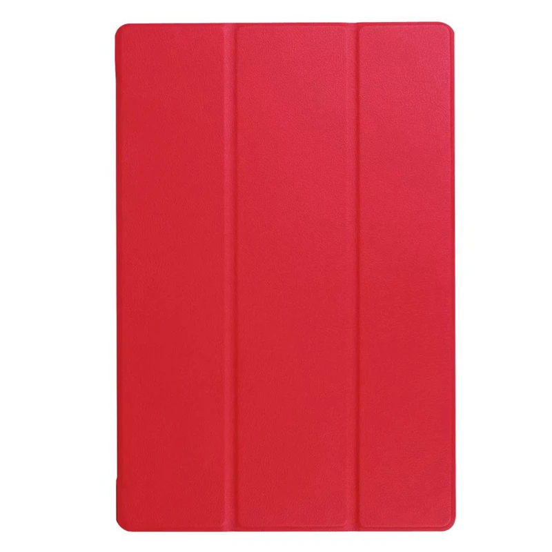 Чехол для huawei Медиа Pad T3 8,0 чехол сплошной тонкий откидной крышкой функцией подставки умной чехол PC защитный чехол+ Защитная пленка на экран, ручка-стилус - Цвет: red
