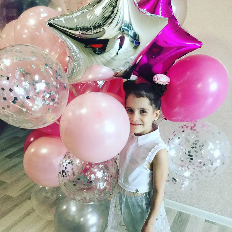 20 шт./компл. девушки день рождения воздушный шар латексные конфетти шары 18 дюймов