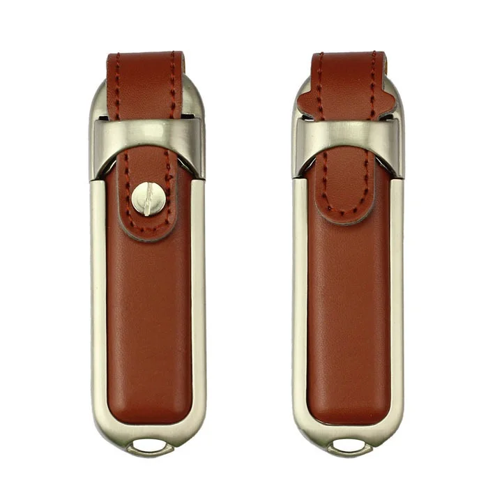 Кожаный USB флеш-накопитель 4 ГБ 8 16 32 64 (можно настроить логотип) |