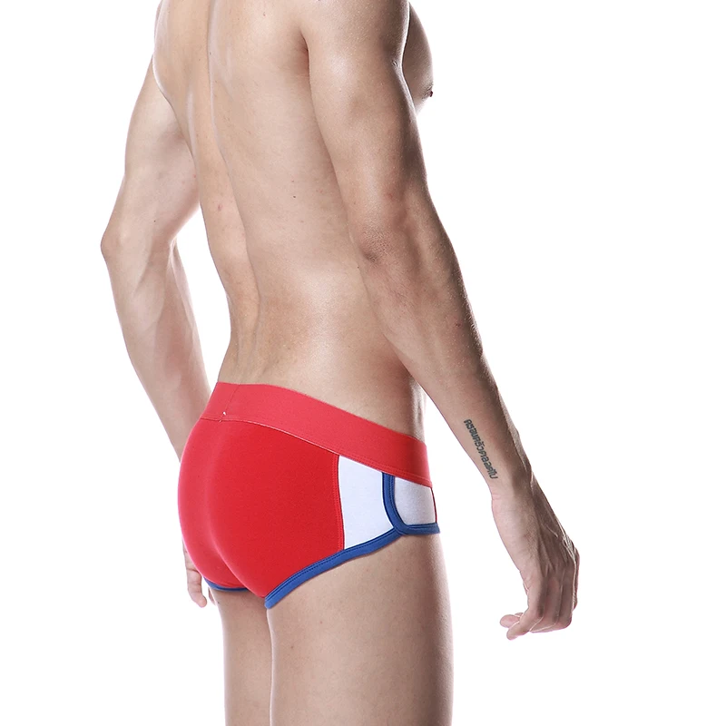 2016 мода красочные мужчины тонкие трусики чистого твердого сексуальные шорты
