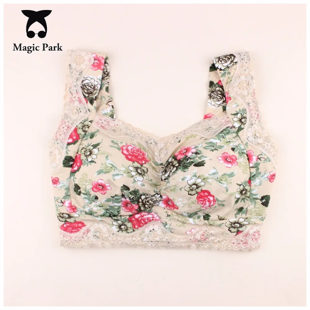 Magicpark 34/75 44/100 BCDE хлопок Бюстгальтеры для женщин Для Беспроводной бюстгальтер