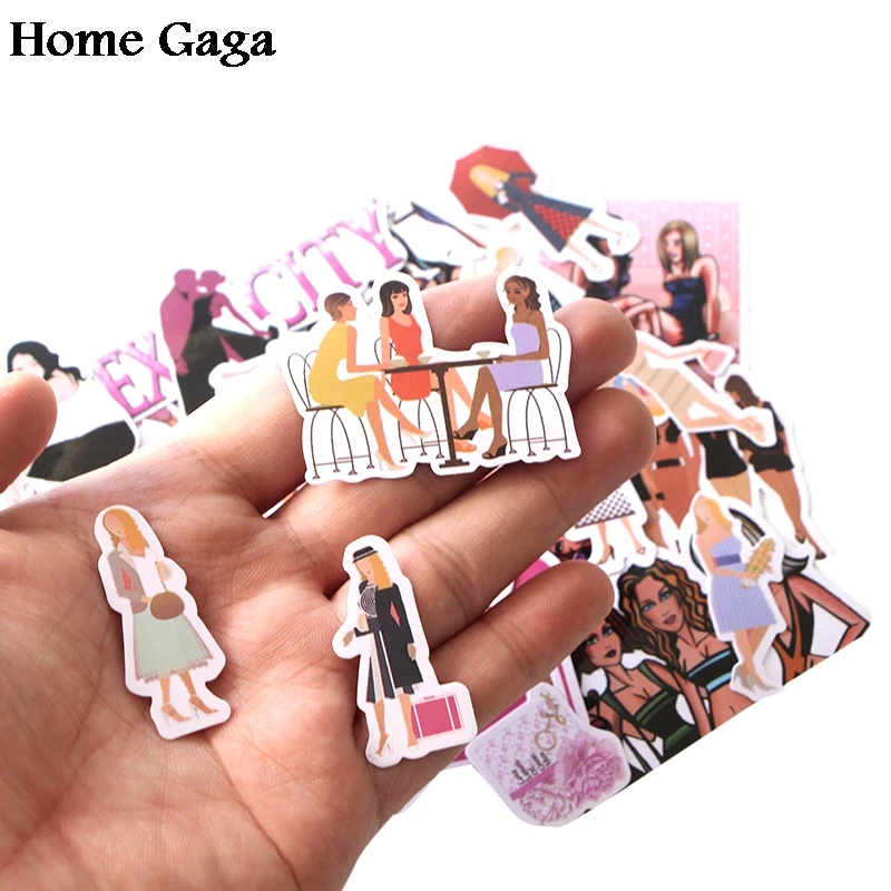 Homegaga 22 шт Сексуальная Женская коллекция для скрапбукинга креативные декоративные наклейки мультяшный блокнот телефон D1764