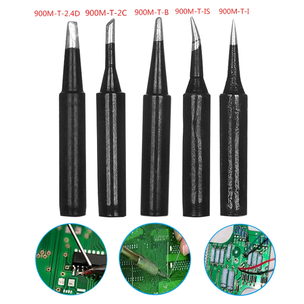 Черные бессвинцовые наконечники для паяльника 14 шт./лот JY 900M T K Hakko 936 fx888/888D SAIKE