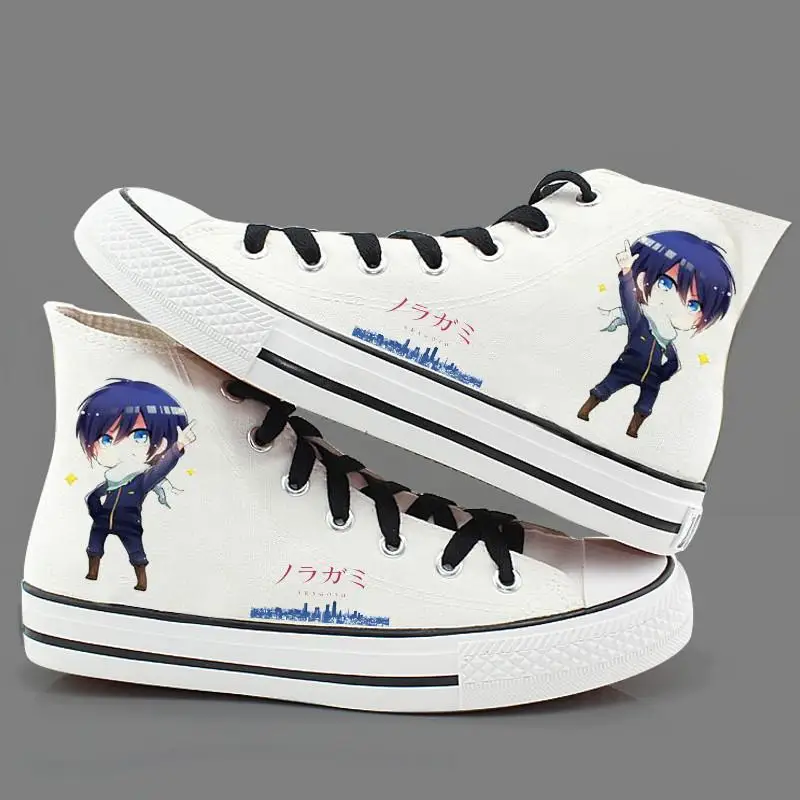 Высокое качество Q унисекс Noragami обувь Ято Iki Hiyori Yukine Норы из канваса без шнурков