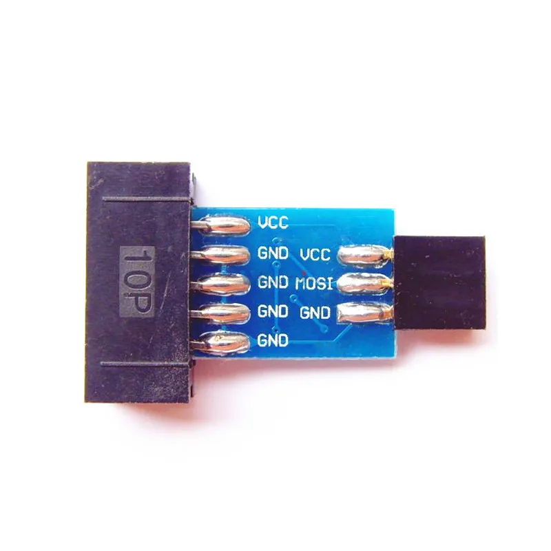 1 комплект 10Pin до 6 Pin адаптер доска + USBASP USBISP AVR программист USB ATMEGA8 ATMEGA128 ATtiny/CAN/PWM