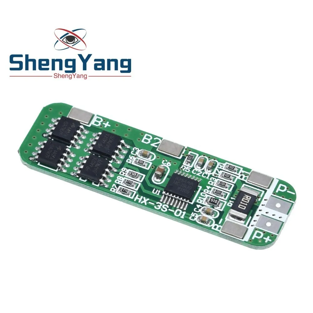 ShengYang 1 шт. 3S 6A литий-ионный аккумулятор 18650 плата защиты зарядного устройства