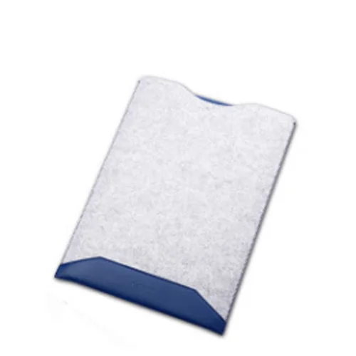 Mouse Pad Sleeve Pouch Laptop Bag For Xiaomi Macbook Air 11.6 13 Retina Pro 12 15 15.6 Case Wool Felt Waterproof Notebook Cover - Color: blue