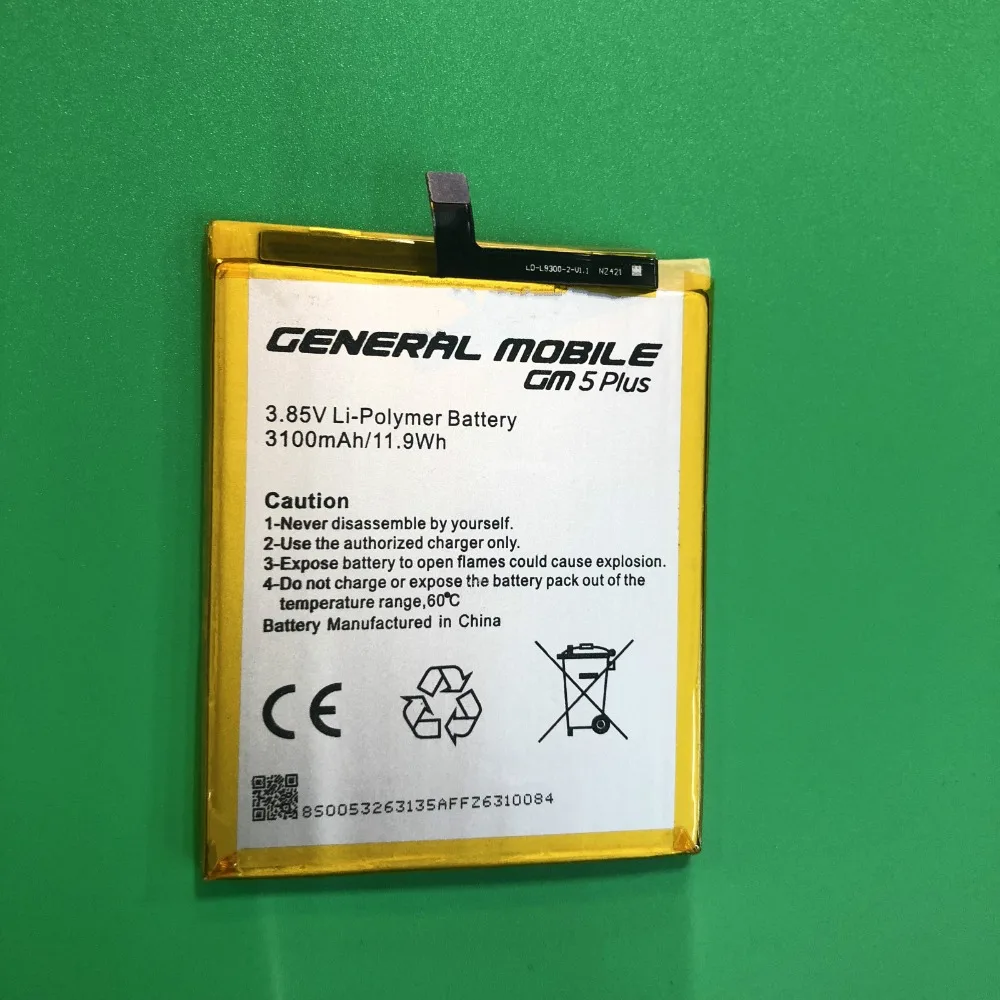 3100 мАч сменная батарея Bateria Batterij для общего мобильного GM 5 GM5 Plus Android ОДИН Мобильный