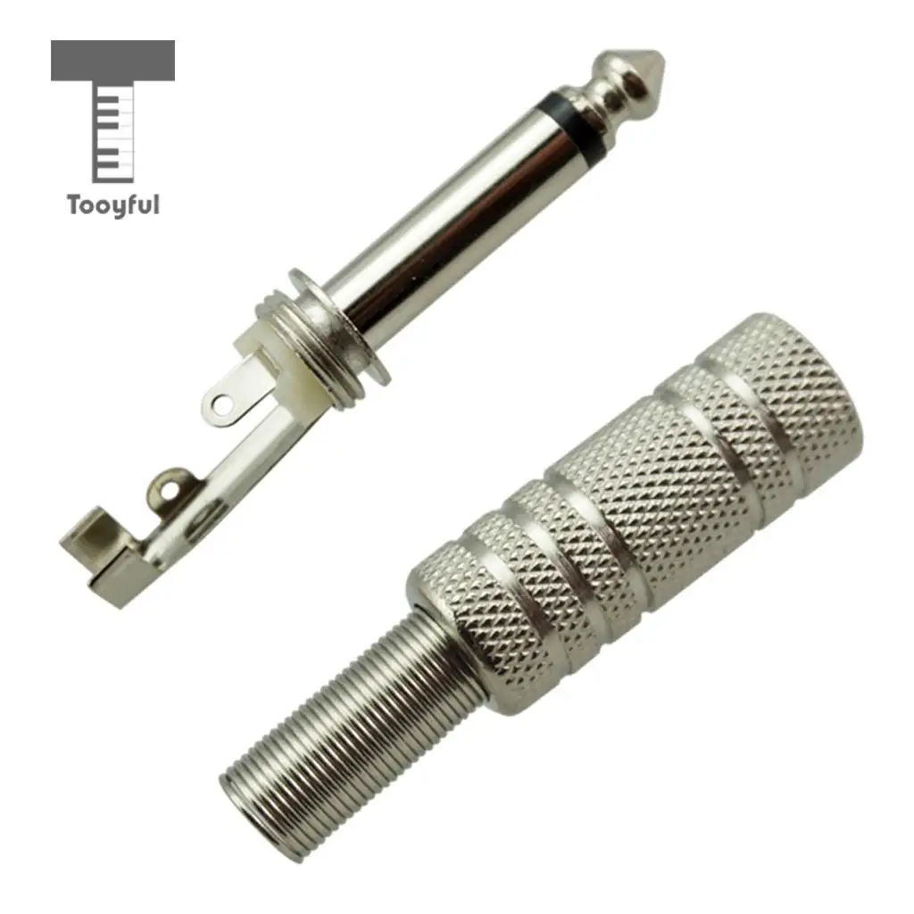 Tooyful 2x Гитара Бас моно разъем 1/4 'ɶ 35 мм Amp Кабель Plug Instrument Accs | Спорт и