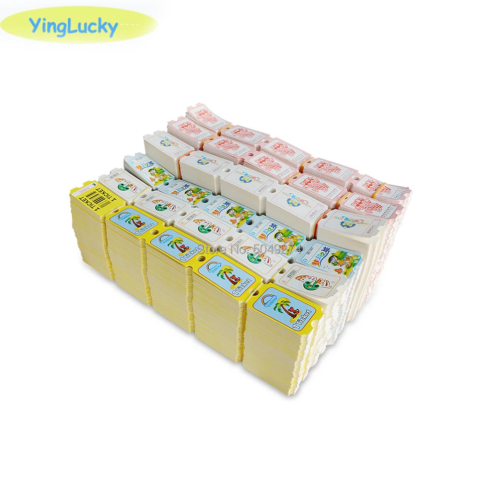 Yinglucky заводская цена 2000 шт./лот лотерейные билетов выкуп для парка развлечений