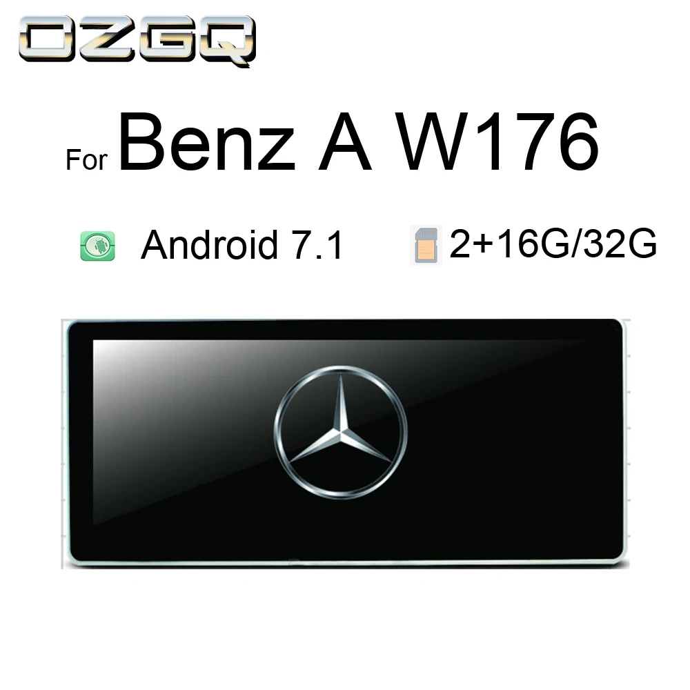 OZGQ 10 25 дюймов Android 7 1 IPS экран 32G Автомобильный мультимедийный плеер монитор для 2012