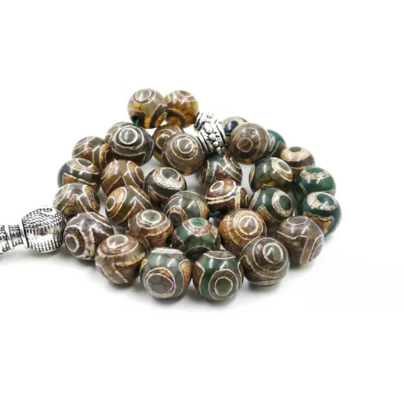 Натуральные Агаты Четки мусульманские 33 Tasbih ислам misbaha подарок для ИД человека натуральный браслет молитвенные бусы 33 66 99 бусины камень четки