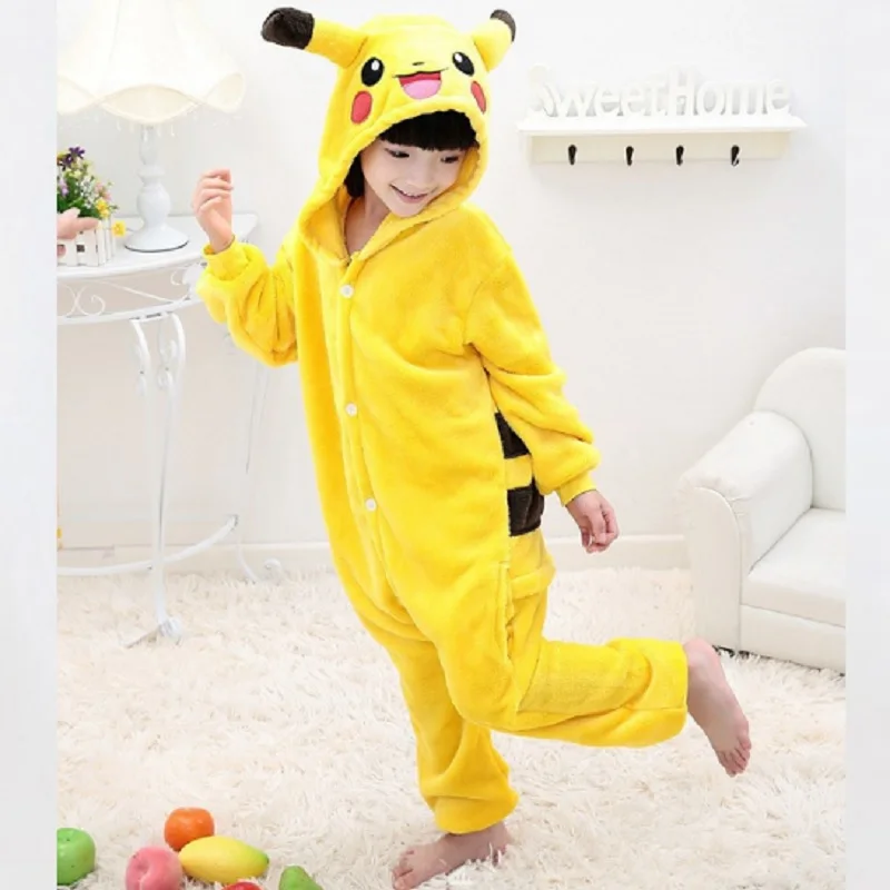 Покемон Пикачу Карнавальный Костюм onesie charmander пижамы onesies для девочек костюмы