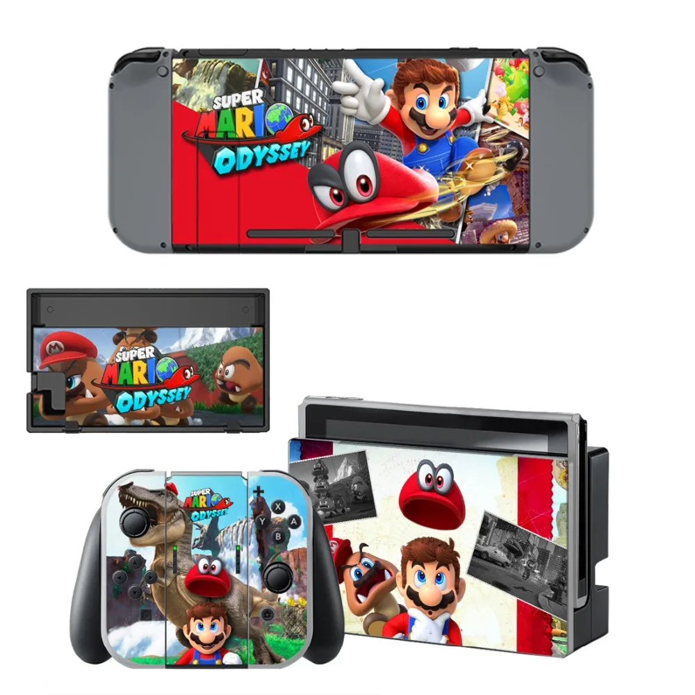 Виниловая наклейка на кожу Супер Марио Одиссея s для Nintendo скины Switch консоли NS