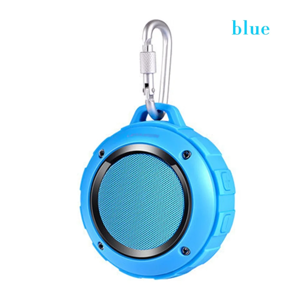blue Портативный беспроводной Bluetooth динамик водонепроницаемый tf-карта сабвуфер Bluetooth Колонка объемная мини-колонка, динамик с микрофоном - Цвет: blue