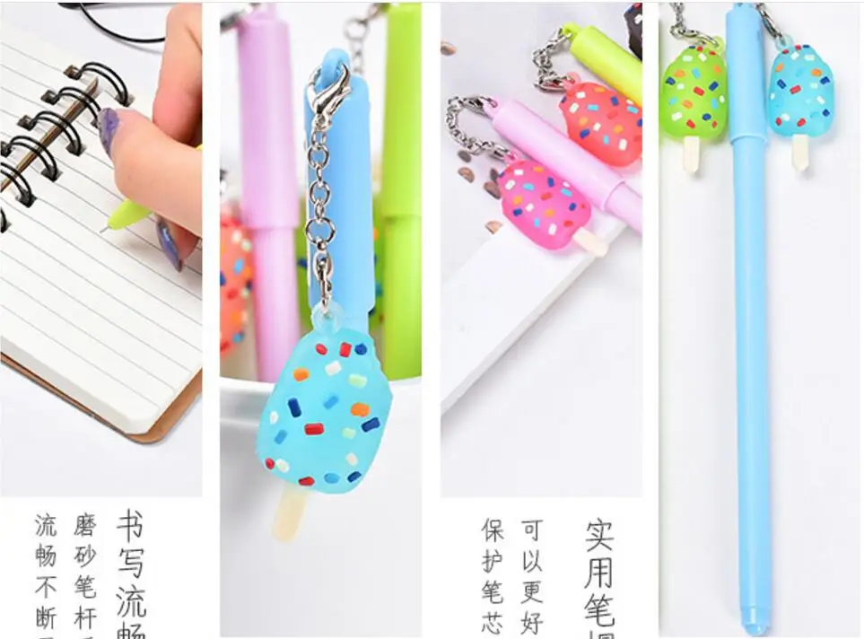Корейская цветная ручка с гелевыми чернилами Kawaii игольчатая Студенческая
