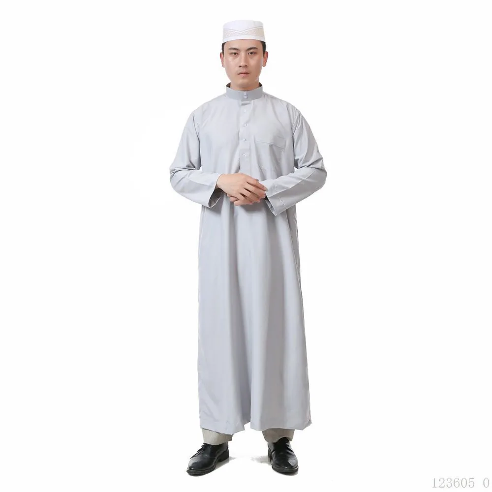 Официальная мусульманская одежда tobe Jubba мужской халат с длинным рукавом