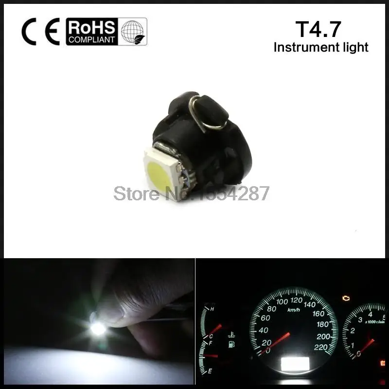 10 шт. T4.7 5050 Led Neo клиновидная панель управления SMD Инструмент кластерный