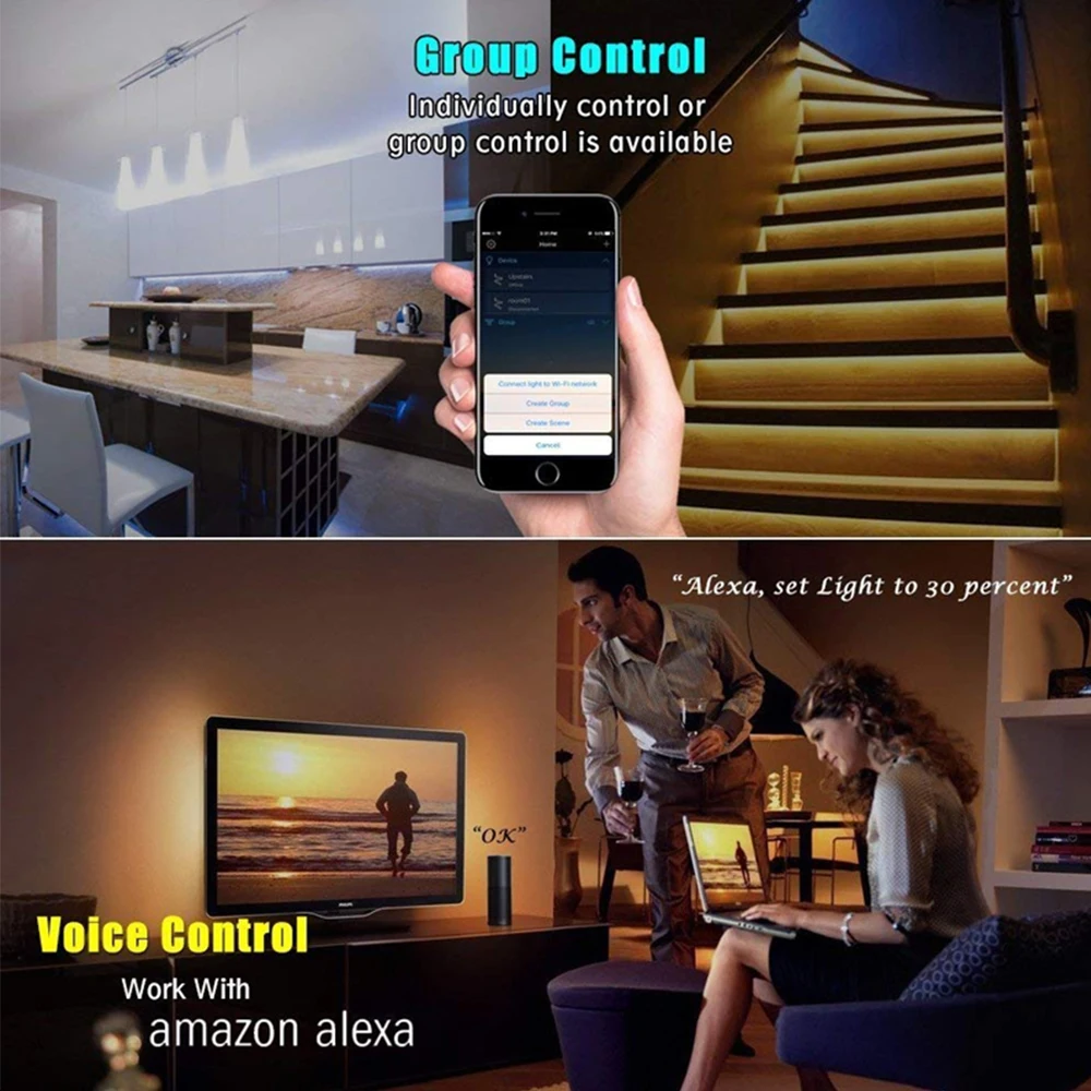 16 миллионов цветов Wifi RGB/RGBW led контроллер управления смартфоном музыка и режим таймера magic home Мини wifi led rgb контроллер