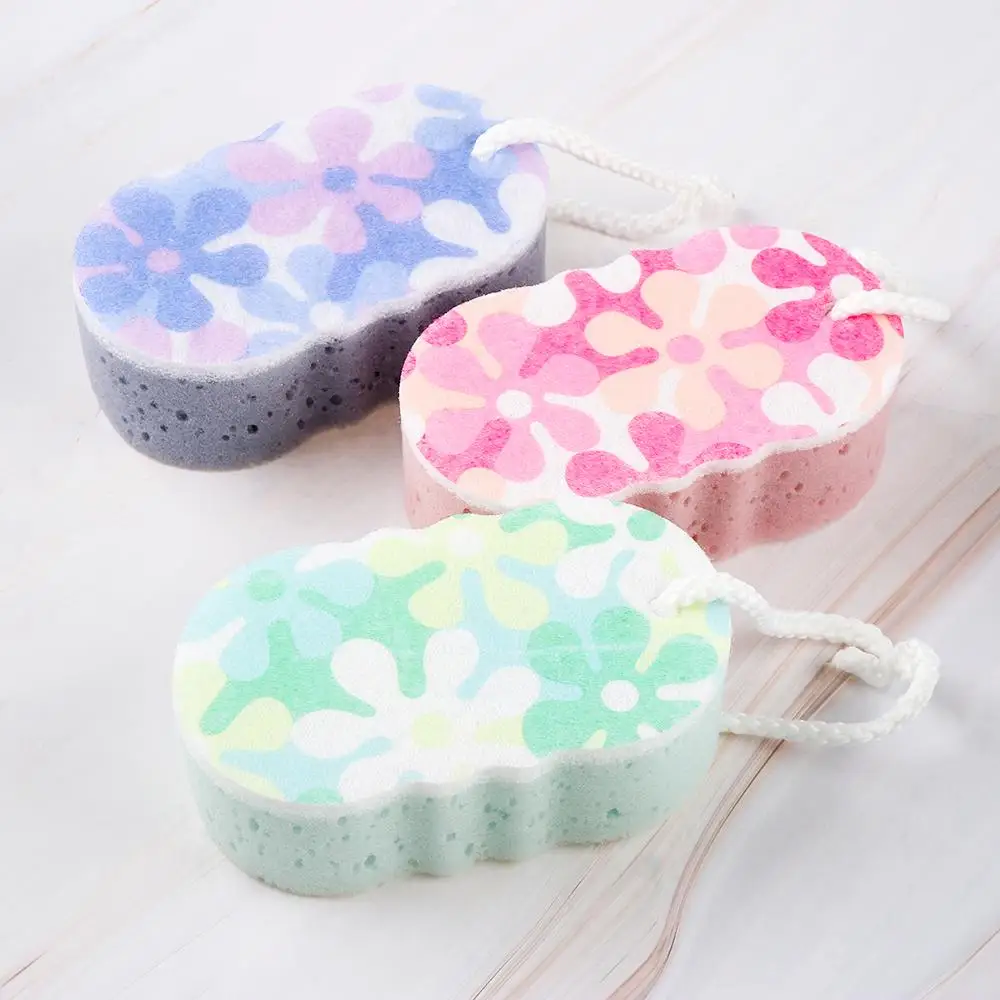 Массажная губка для ванны разных цветов отшелушивающий скребок чистки тела