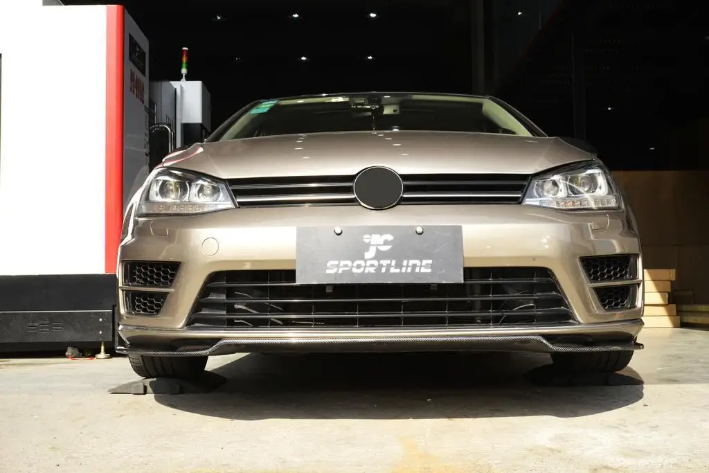 Углеродное волокно/FRP автомобильный передний бампер спойлер сплиттеры для Volkswagen VW Golf 7 VII MK7 R Rline бампер только