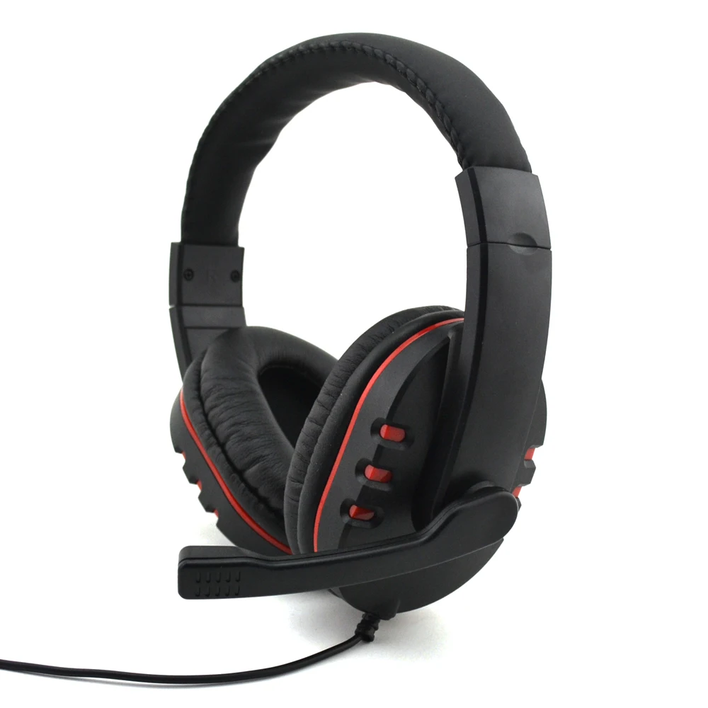 3.5mm Wired Headphones with HD Mic Gaming Headsets Earphones Low Bass Stereo for PS4 X box One PC | Электроника