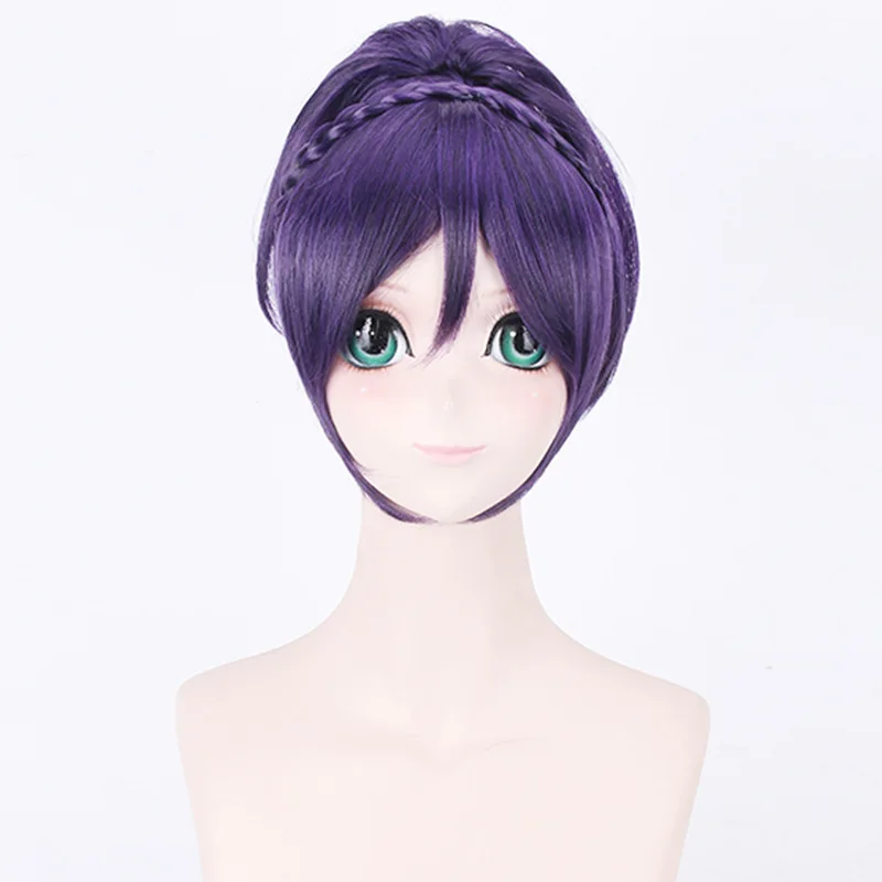 Высокое качество аниме Love Live! Любовь Live косплей парик Tojo Nozomi короткие фиолетовые
